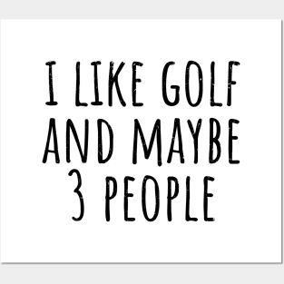 funny golf Posters and Art